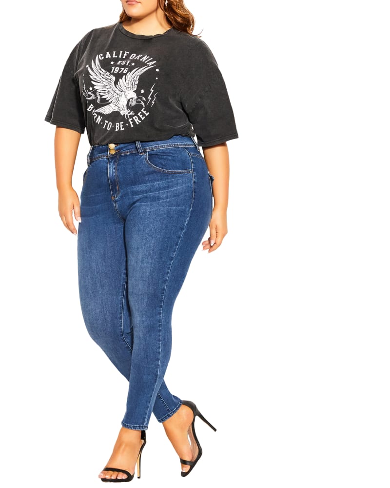 Plus size model wearing  by City Chic | Dia&Co | dia_product_style_image_id:188476